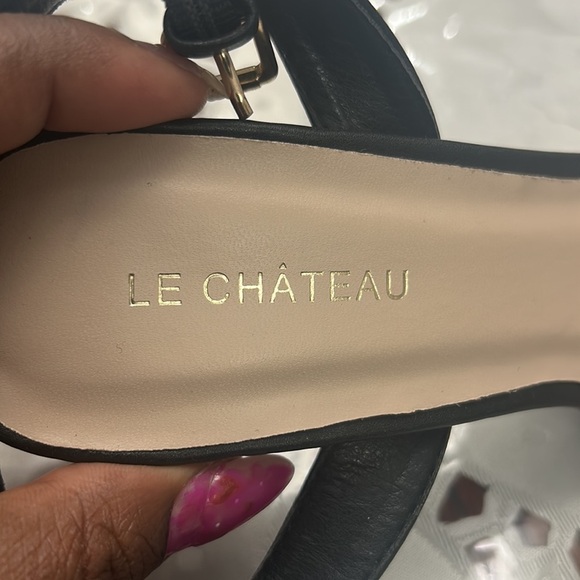 8/39 Le Château black sandals - Picture 5 of 6